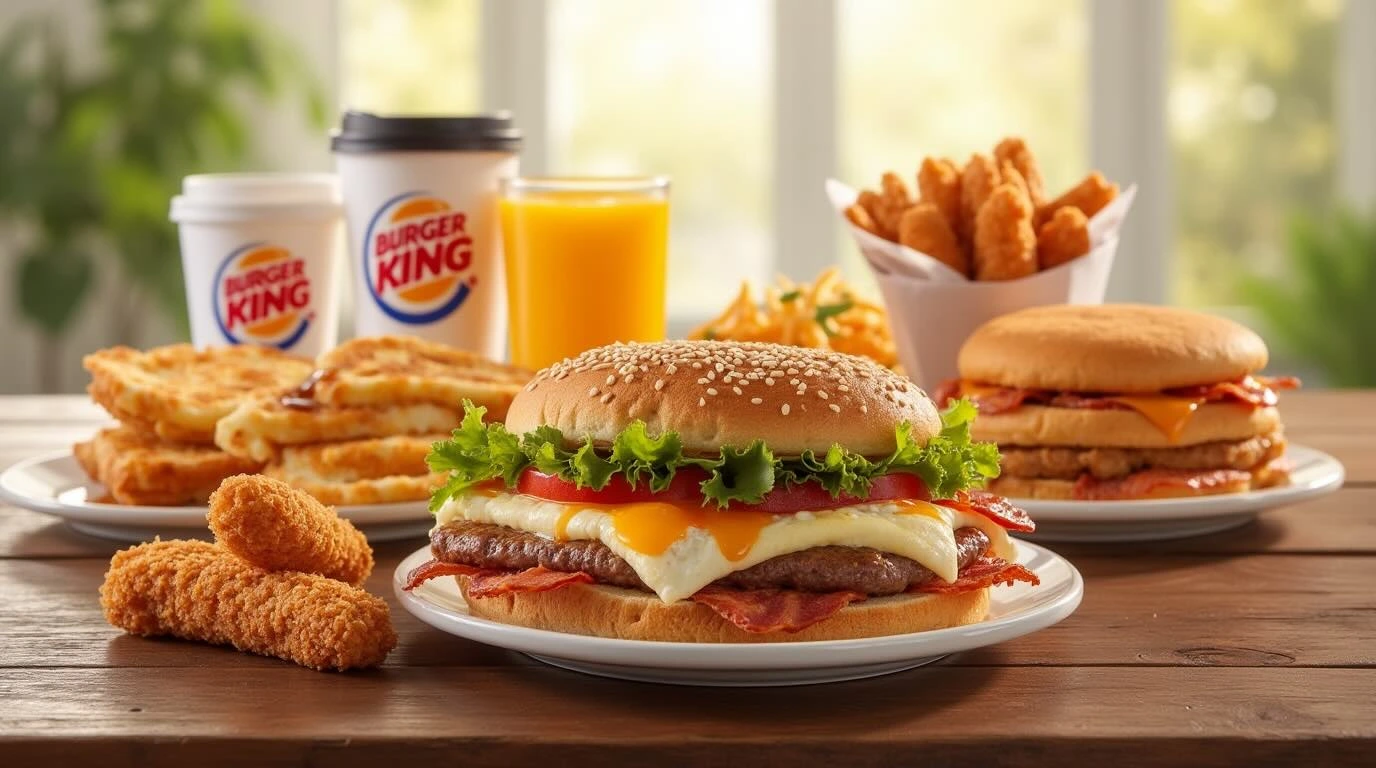 Burger king's breakfast menu